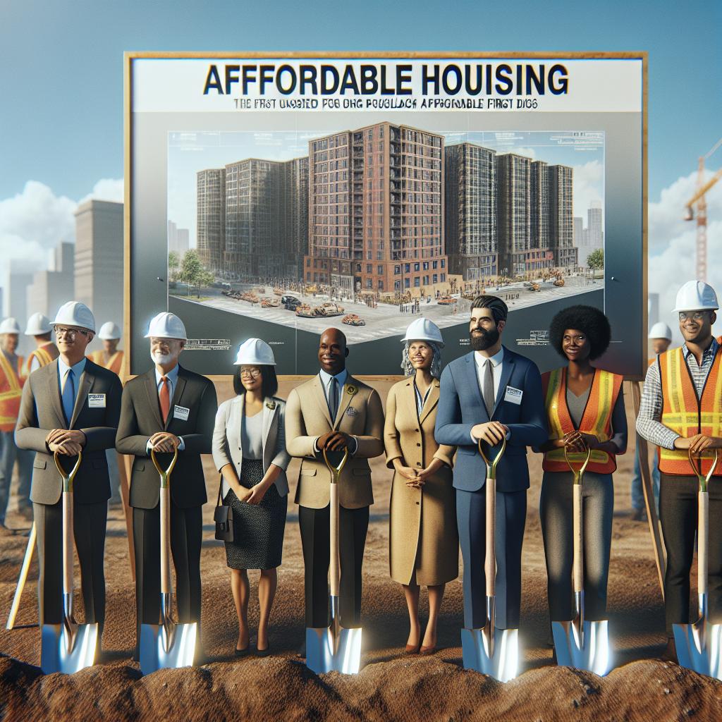 Affordable housing groundbreaking ceremony