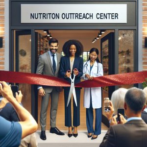 Nutrition outreach center ribbon-cutting.