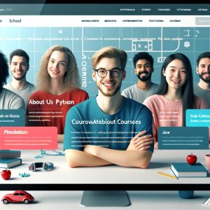 Coding school website design