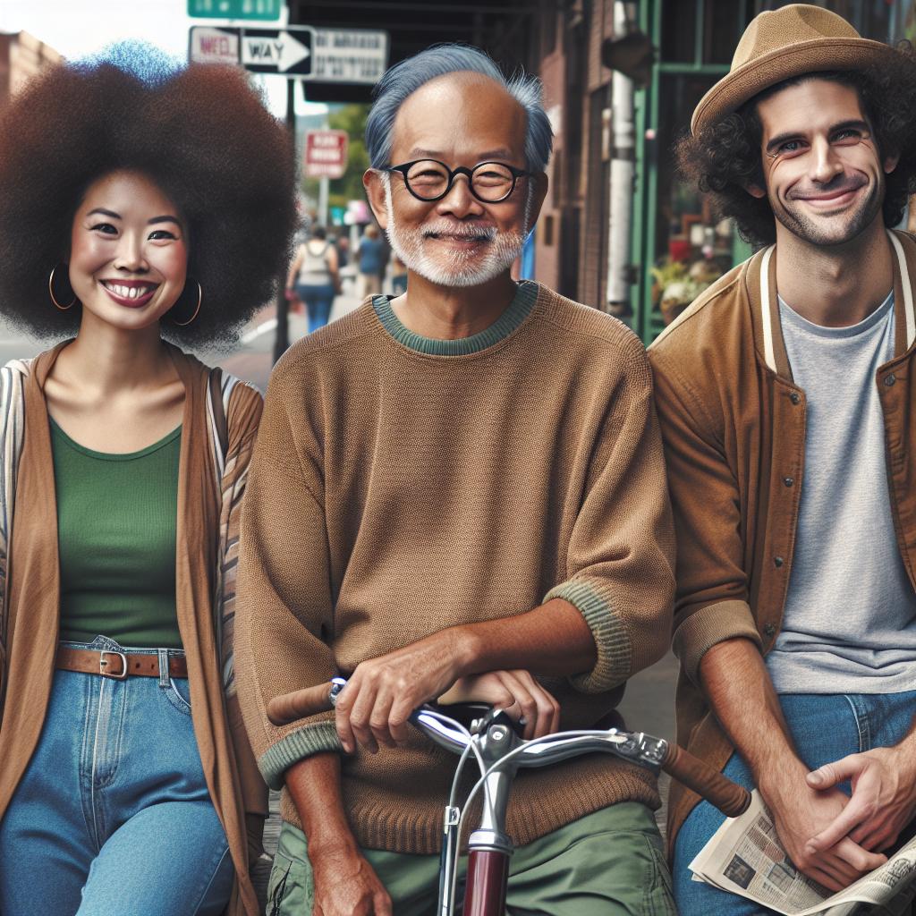 "Happy people in Asheville"