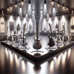 Aluminum guitars showroom innovation