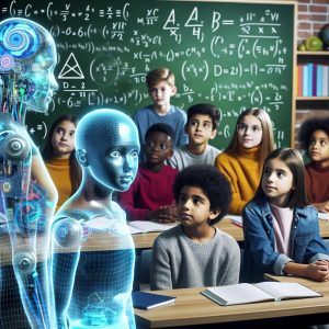 AI teaching students math.