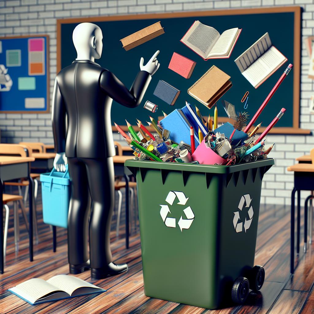 School items disposal criticized