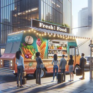 Fresh food truck concept.