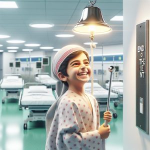 Child ringing hospital bell