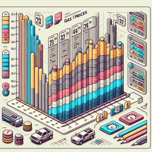 Gas prices comparison chart