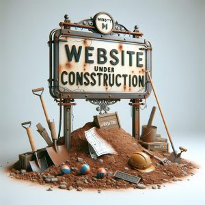 Website under construction symbol