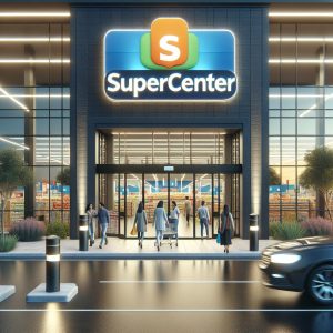 Renovated Walmart Supercenter entrance