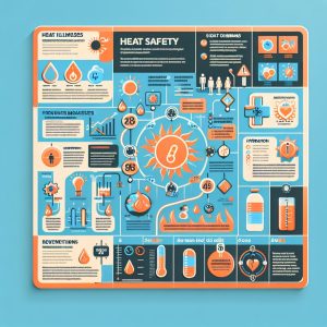 Heat safety infographic design