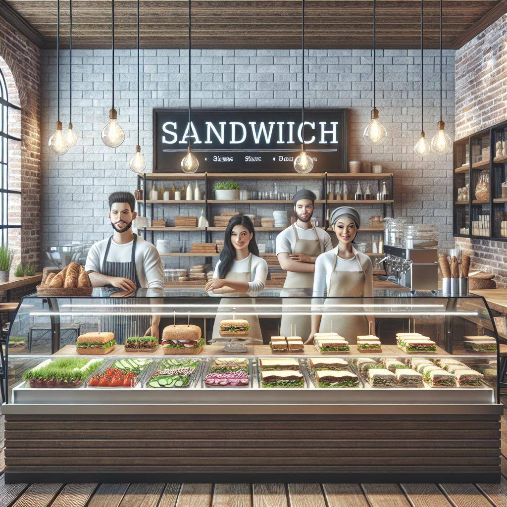Sandwich shop interior design
