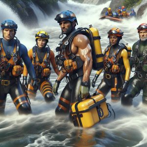 Swift water rescue team