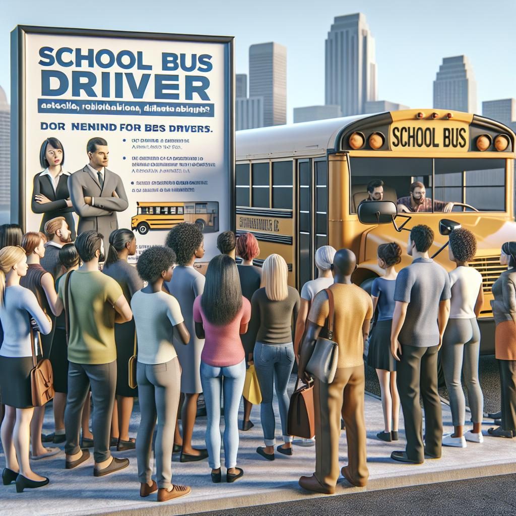 School bus driver recruitment.