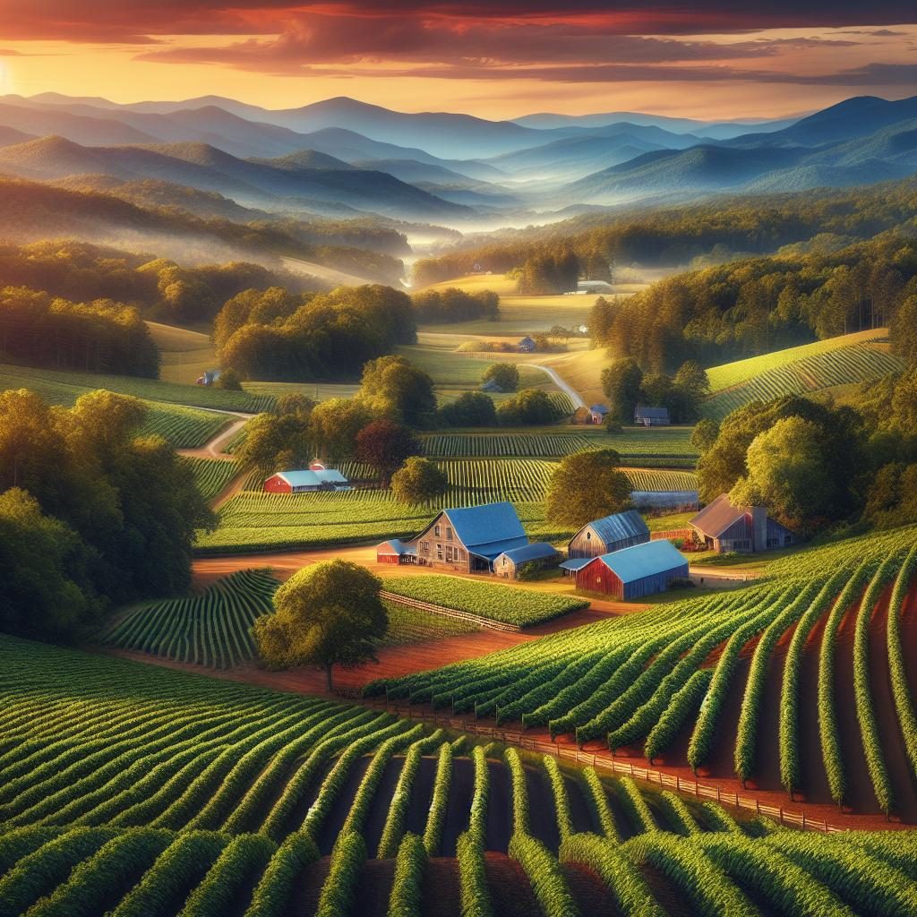 Scenic Asheville Farm Landscape