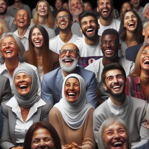 Laughing audience fun