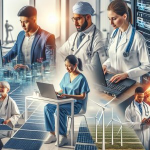 Tech, healthcare, renewable energy workforce