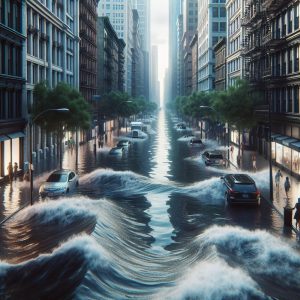 Flooded Street Scene