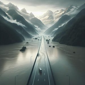 Flooded Mountain Highway