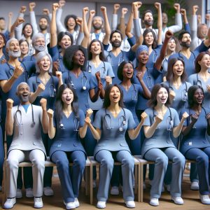 Nurses Celebrating Together