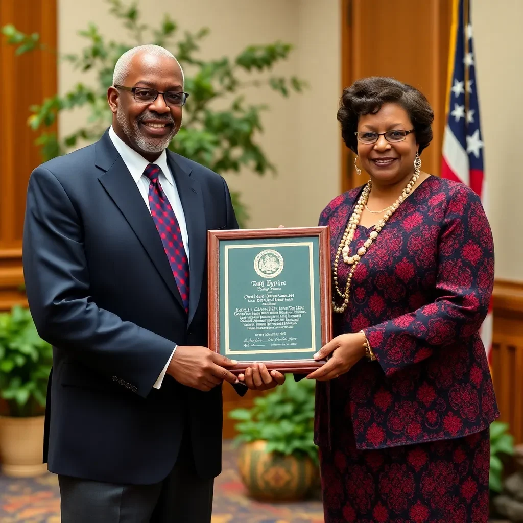 Asheville Honors Judge J. Calvin Hill and Darcel Grimes with Order of the Long Leaf Pine Award