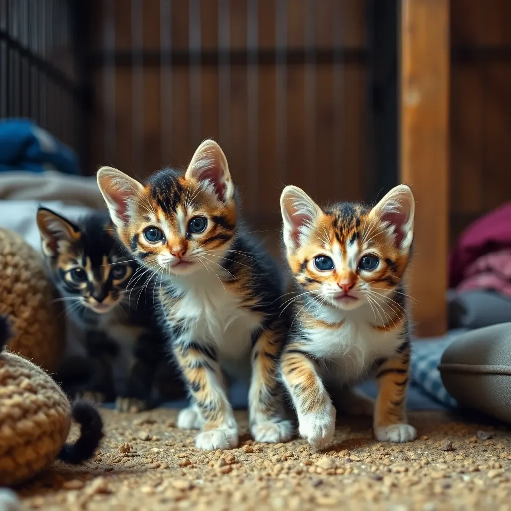 Heartfelt Surrender: Kittens Left at Asheville Shelter with Love