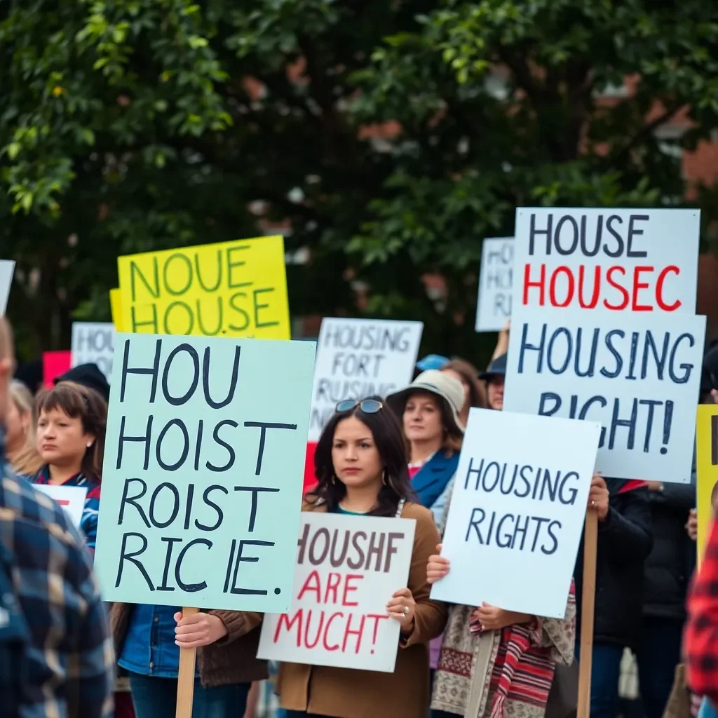 Asheville Residents Demand Eviction Moratorium Amid Housing Crisis Following Hurricane Helene