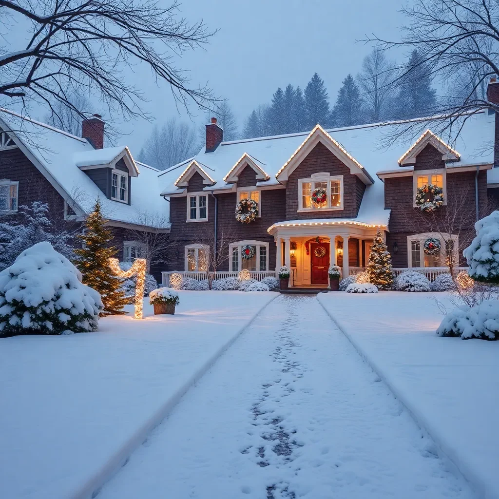 Winter Wonderland: Biltmore Estate Transformed by Fresh Snow and Holiday Cheer