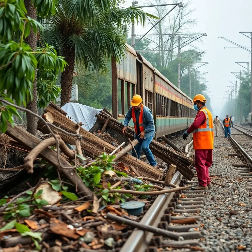 Railroad Recovery Efforts Commence Following Devastating Storm in Western North Carolina