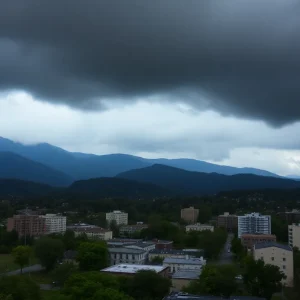 Stormy weather in Asheville NC impacting recovery efforts