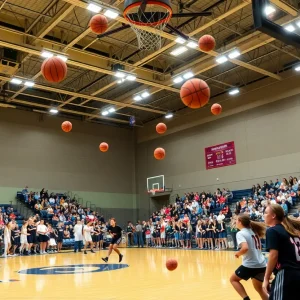 Local high school basketball teams competing during holiday tournaments in Charlotte