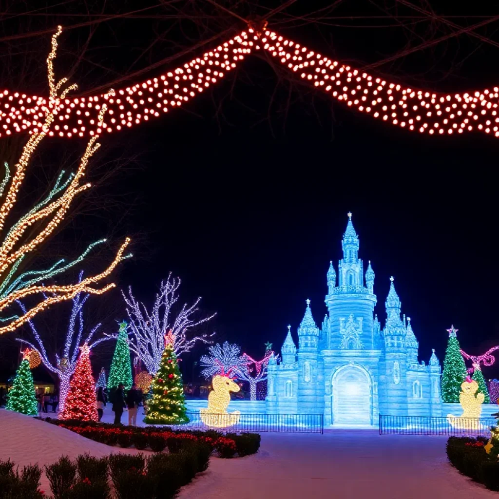 A dazzling display of Winter Lights at The North Carolina Arboretum