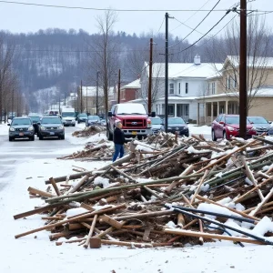 Asheville residents cleaning streets after Hurricane Helene