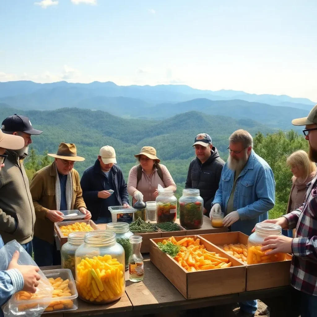 Community gathering of doomsday preppers in Asheville