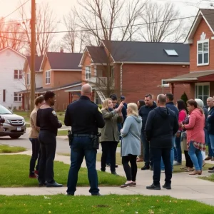 Community members coming together after the Asheville double homicide.