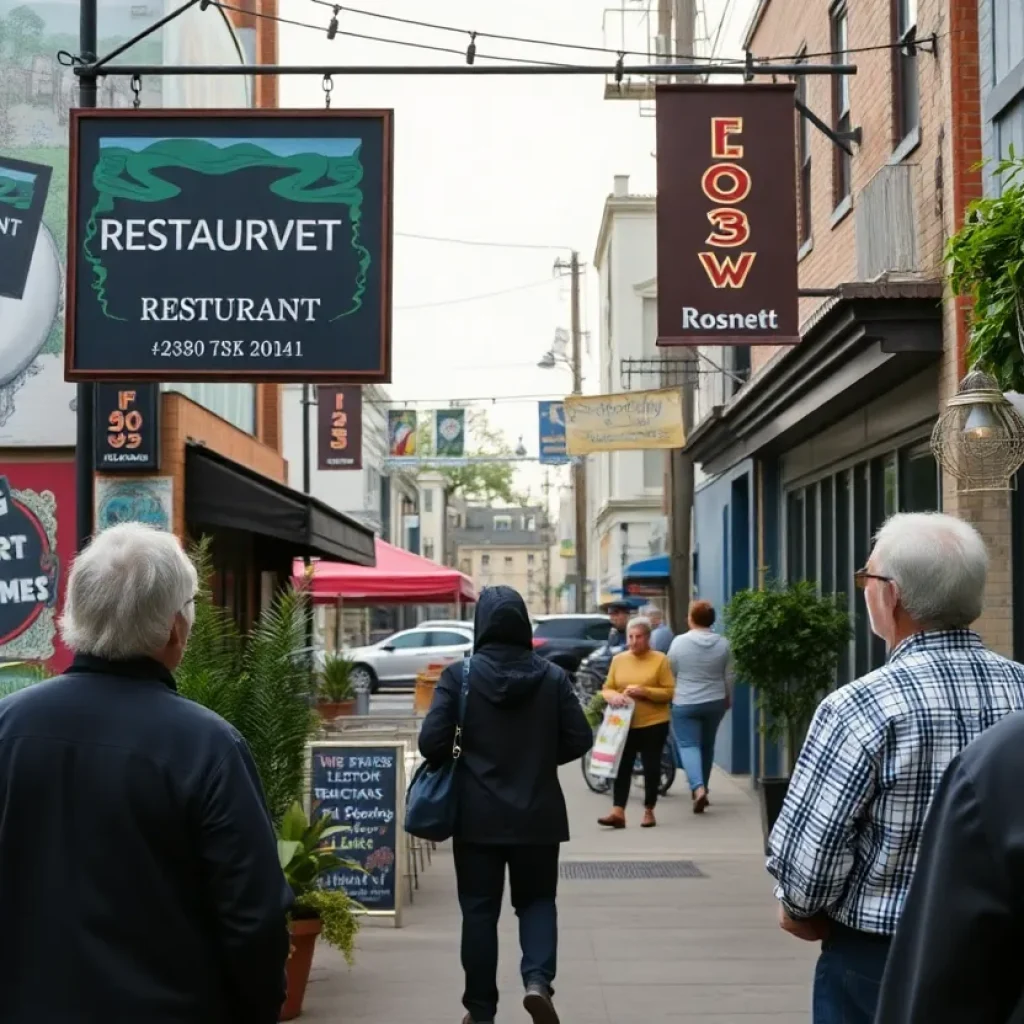 Exterior view of ELDR Restaurant in Asheville with a closure sign.