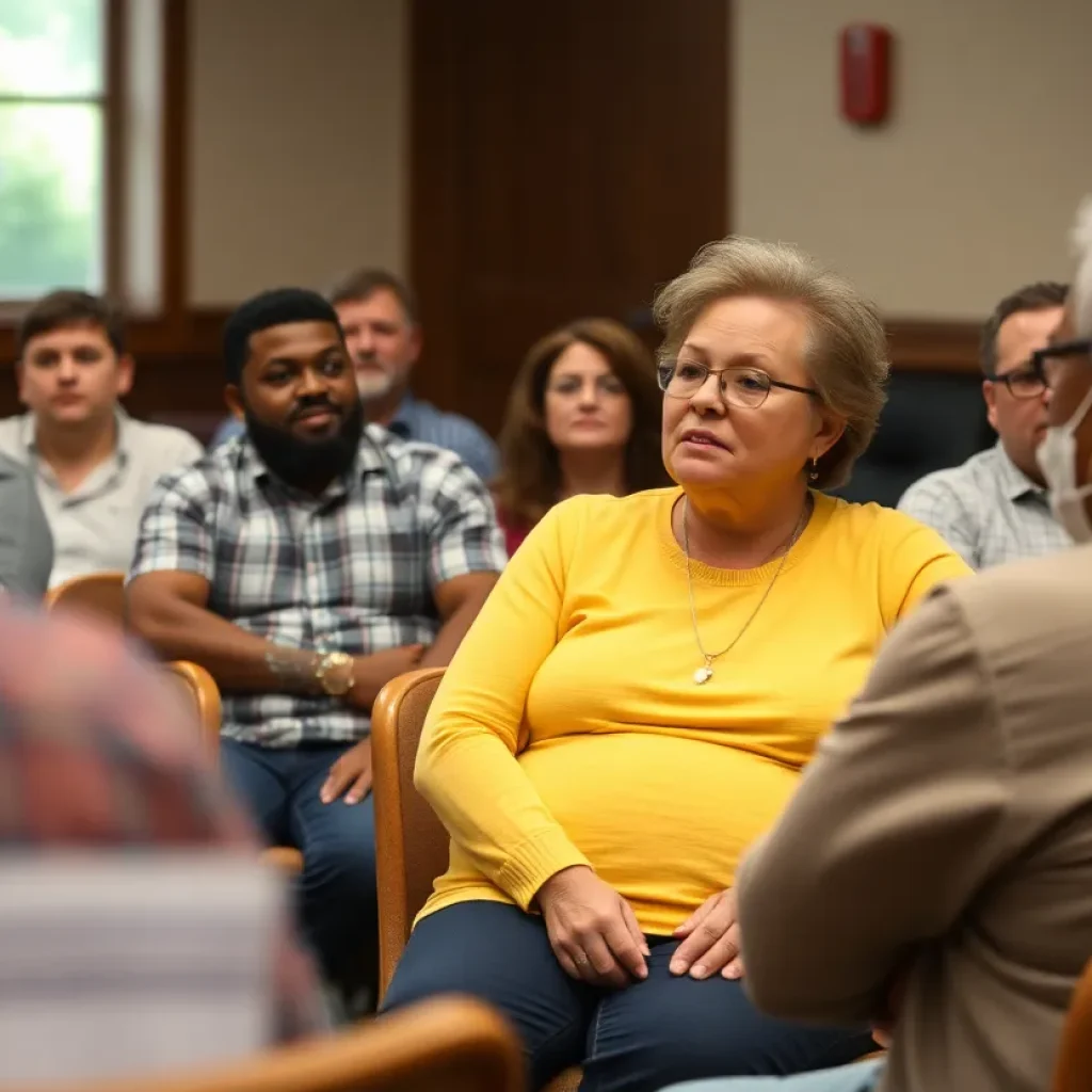 Residents discussing FEMA housing assistance in Western North Carolina