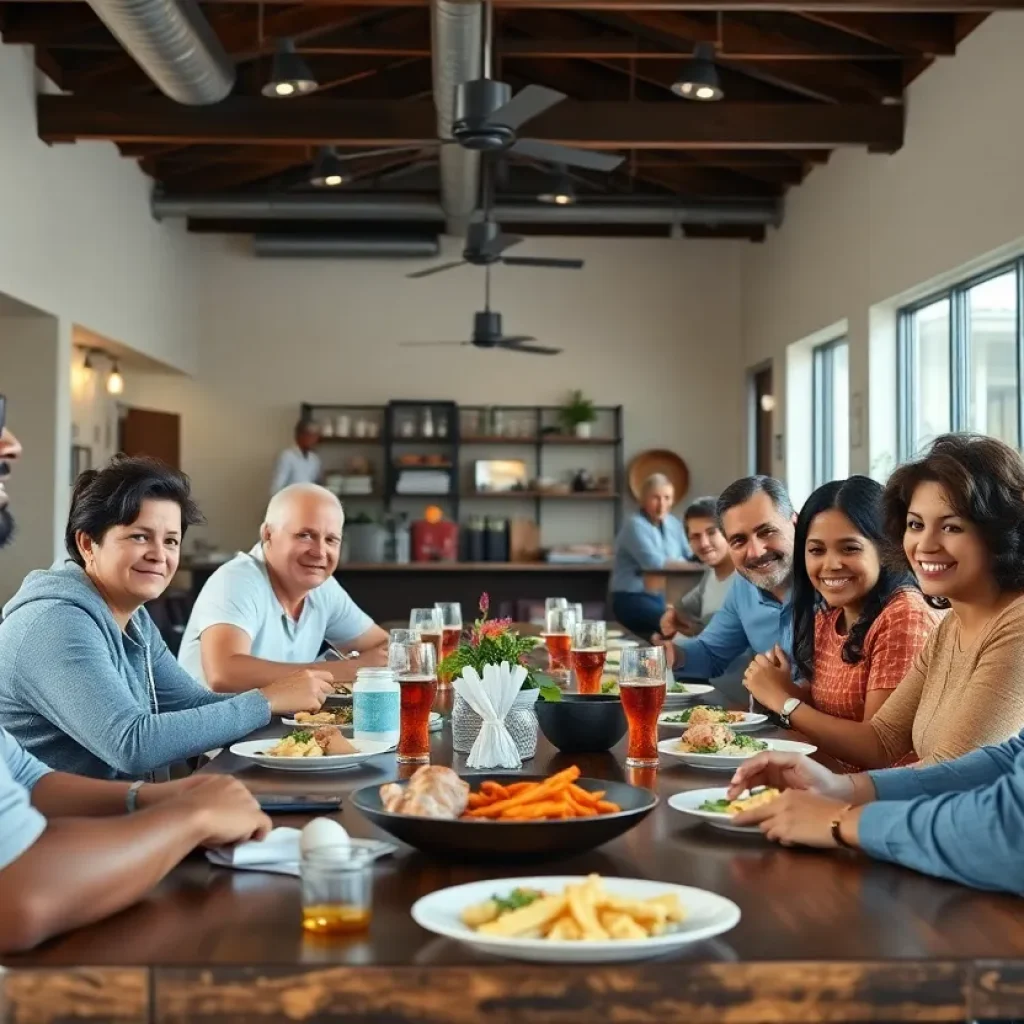 Community members dining at Rosetta's Kitchen