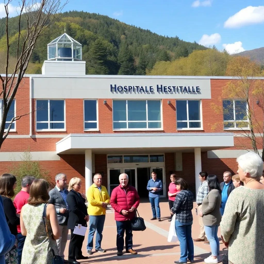 Asheville community discussing healthcare concerns near Mission Hospital