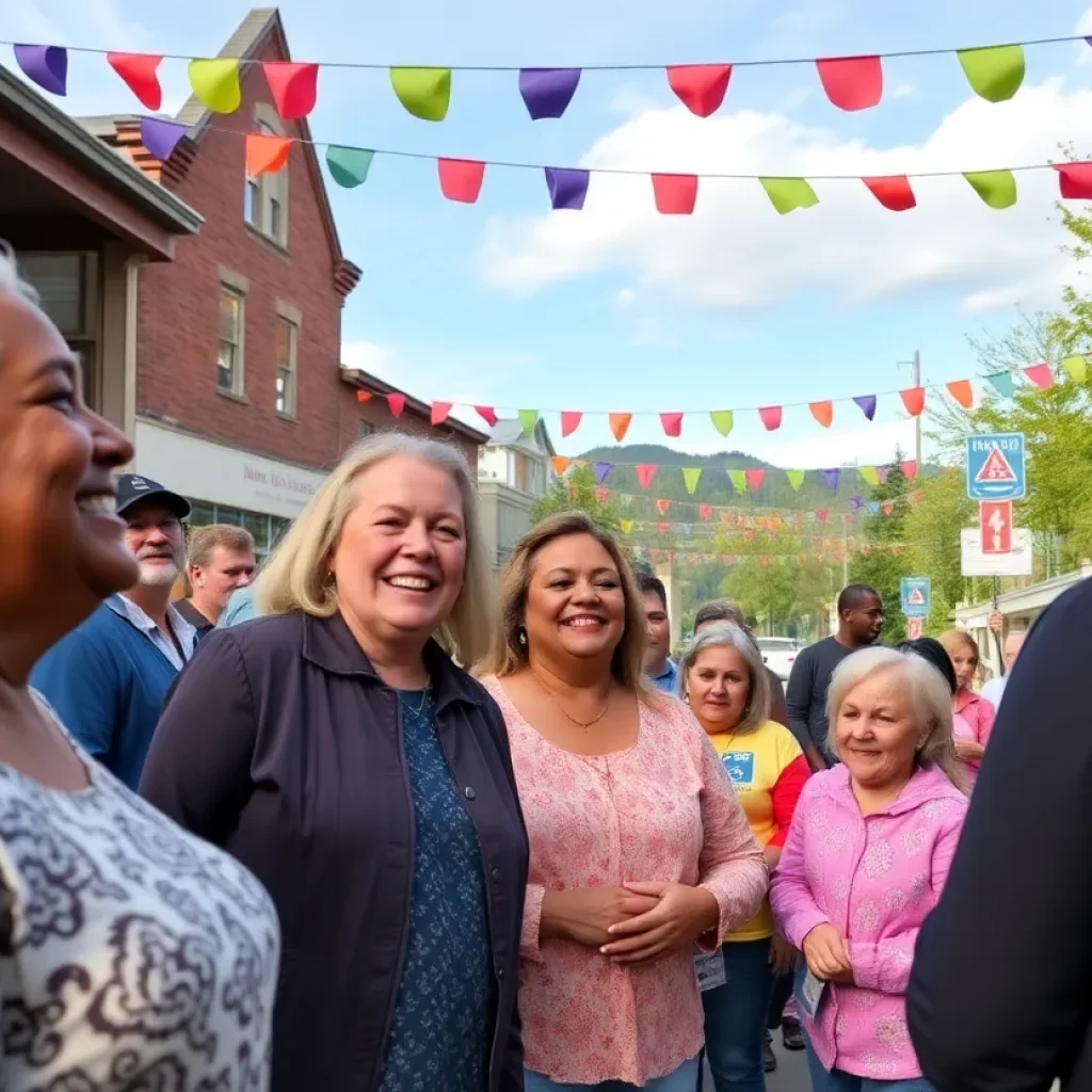 Families celebrating debt forgiveness in Western North Carolina