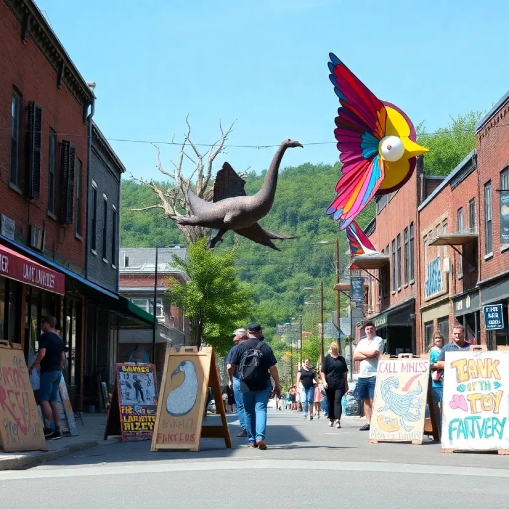 Artists and public art in Asheville exemplifying community recovery