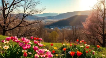 February Ends on a Warm Note in Asheville, North Carolina
