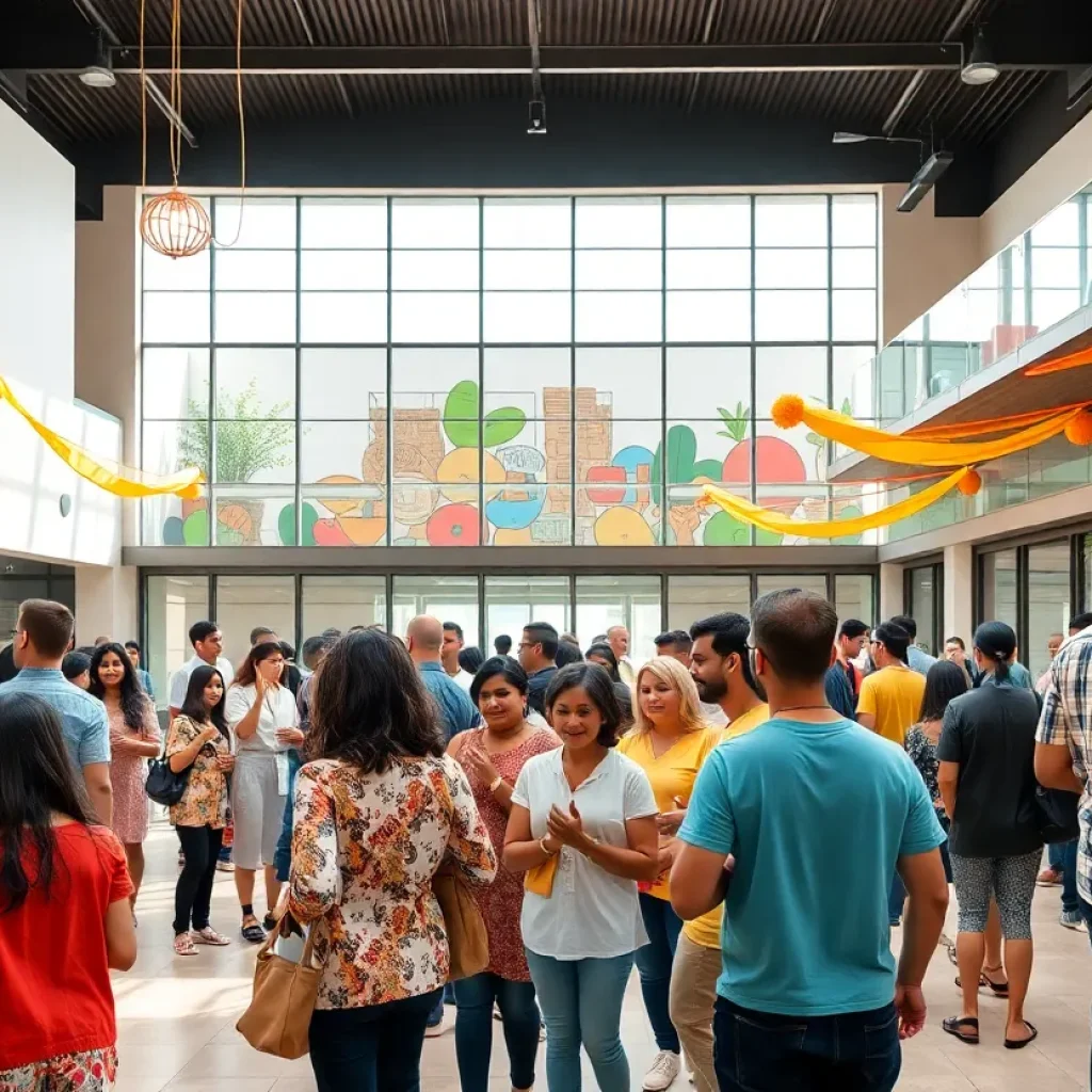 Gathering at the renovated YMI Cultural Center