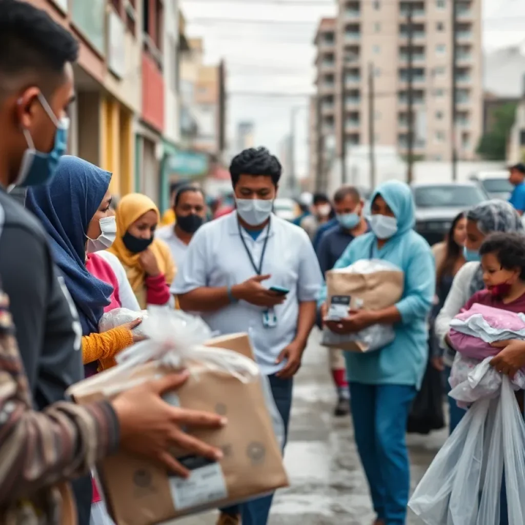 Volunteers assisting families in Asheville after severe storms