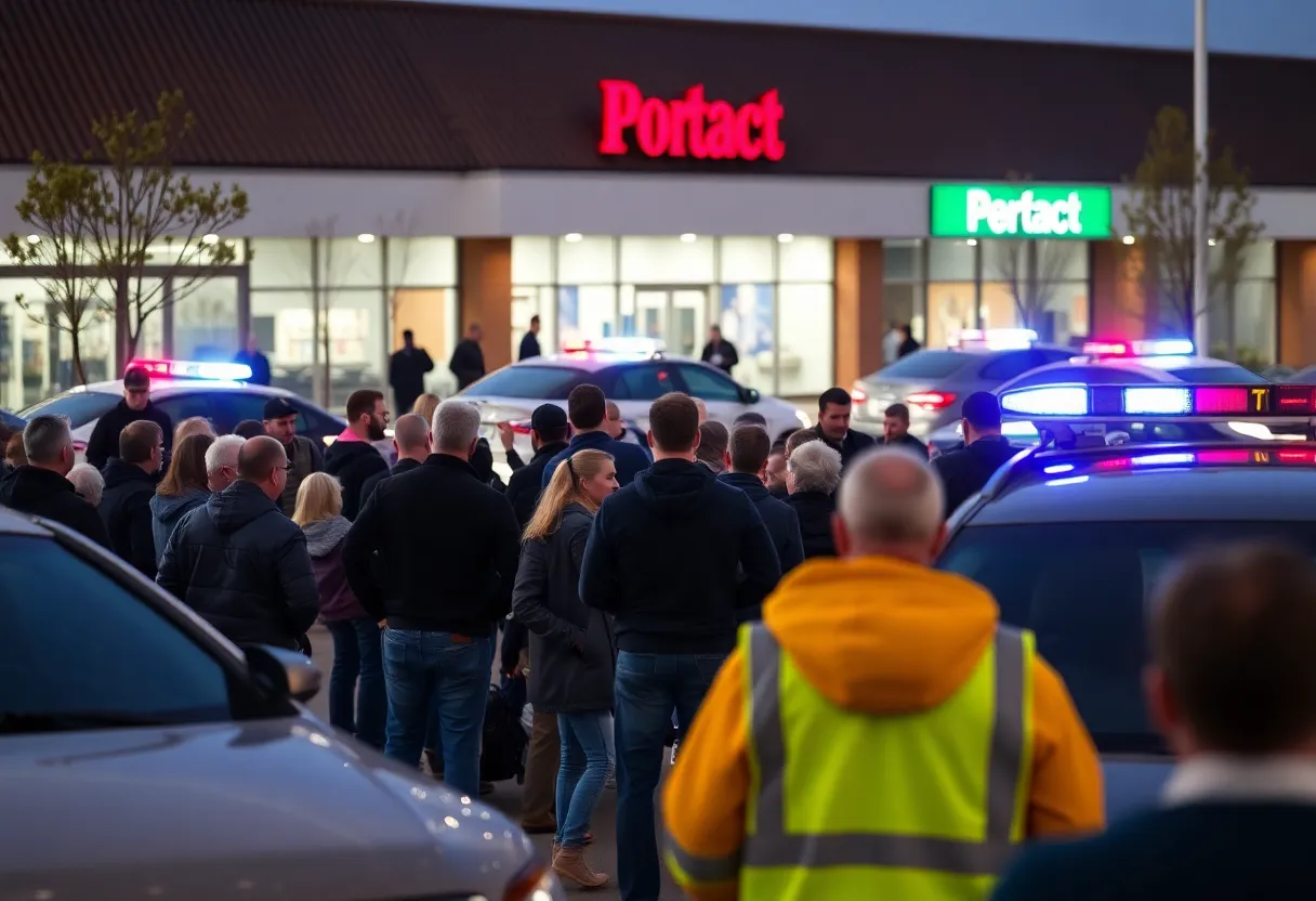 Police responding to a road rage shooting incident in Asheville.