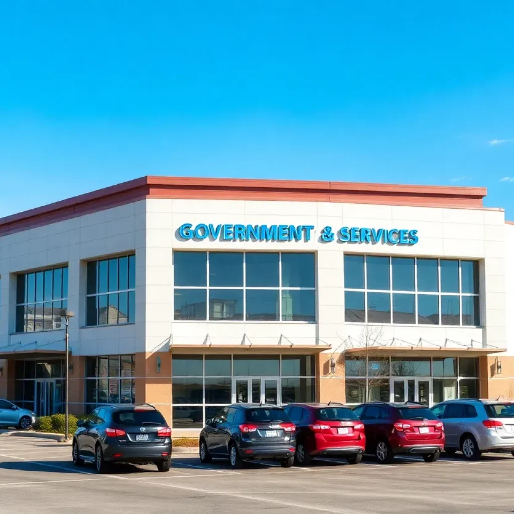 Exterior view of the Government Services Center in Asheville