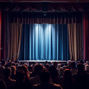 Audience watching The Lehman Trilogy at NC Stage