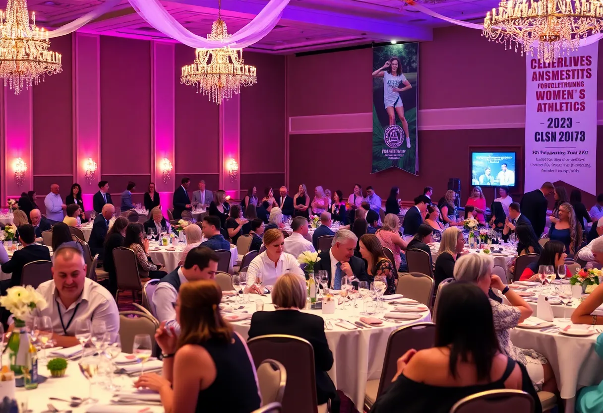 Attendees at UNC Asheville 'Our Turn to Play' fundraiser dinner