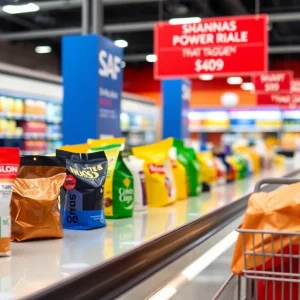 Conceptual image depicting rising prices due to tariffs