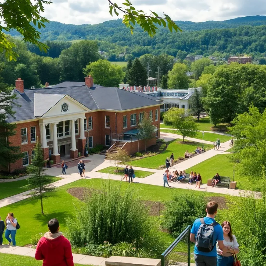 University of North Carolina Asheville campus and students