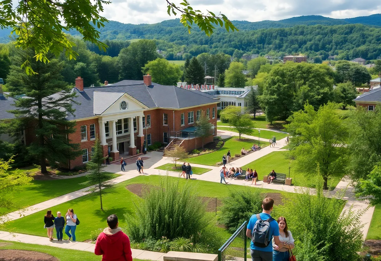 University of North Carolina Asheville campus and students